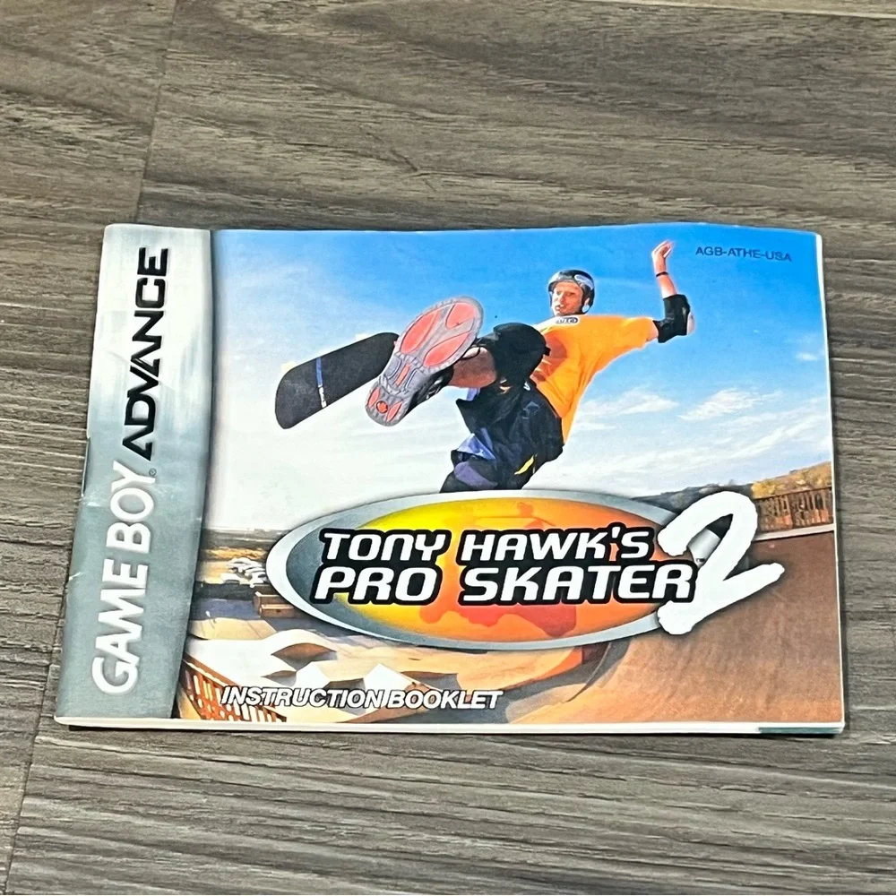 Vintage 2001 Game Boy Advance Tony Hawk's Pro Skater 2 Manual Only